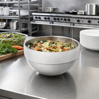 Thumbnail image #2 for Vollrath 46667 Double-Wall Round Stainless Steel Serving Bowl, 3.4 Quart, Mirror/Satin Finish Case of 6