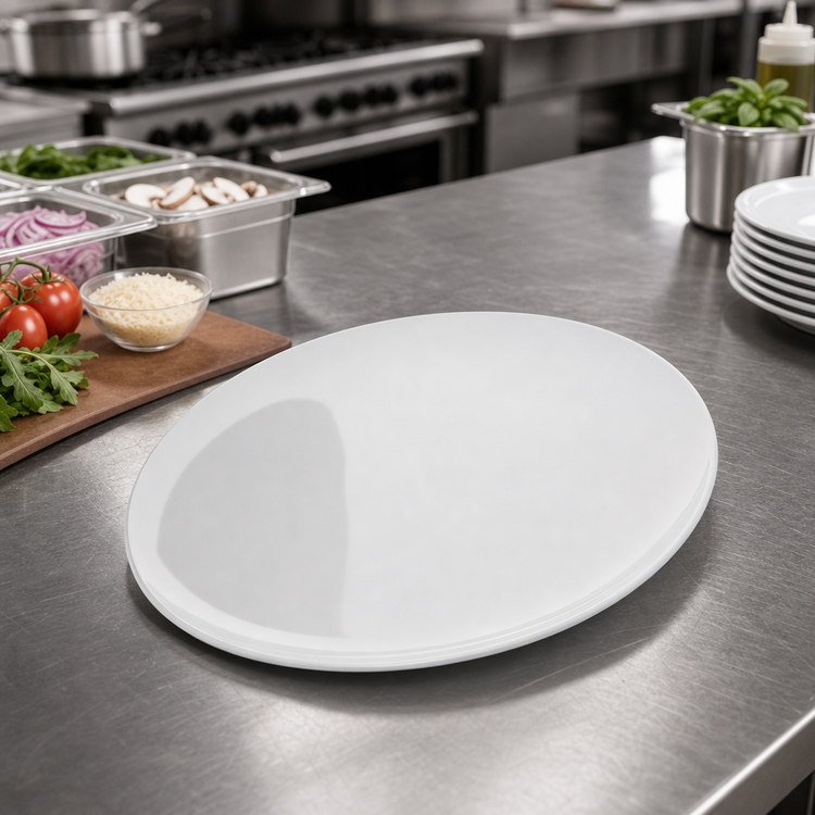 Product image #3 for Epicure 12-Inch Round White Coupe Melamine Buffet/Pizza Plate