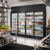 Thumbnail image #2 for True 4-Section Glass Door Refrigerated Merchandiser, Medium Temp, Self-Contained, Black Exterior/White Interior
