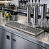 Thumbnail image #2 for Perlick 6000 Series 42-Inch Surface-Mount Drainer with Center Rinser