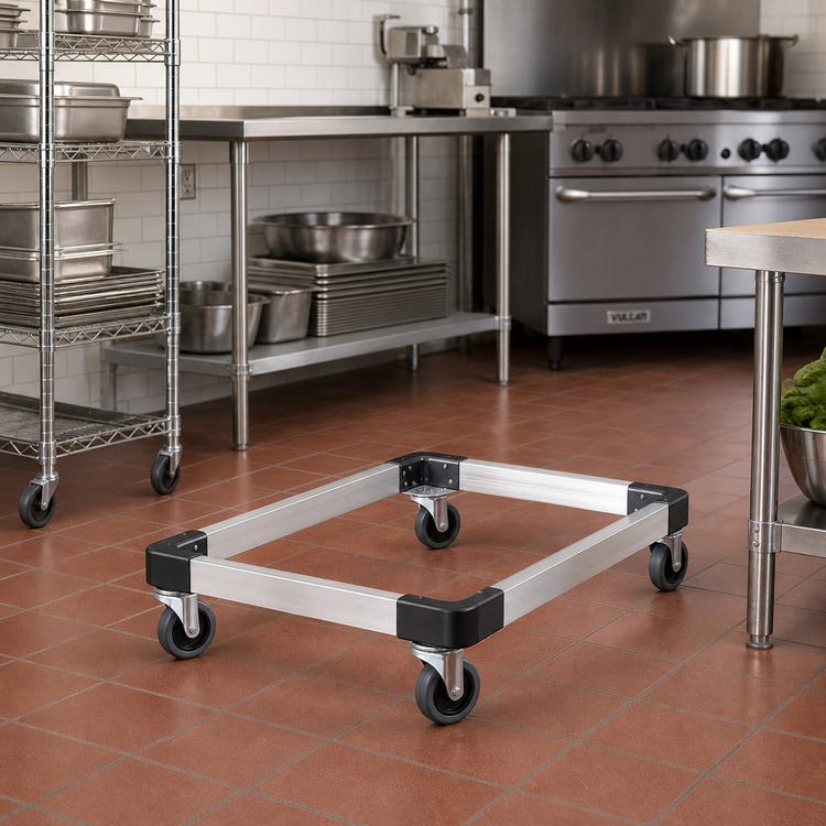 Product image #2 for Metro Aluminum Truck Dolly Frame for 21 x 36 Inch Shelving with Corner Bumpers
