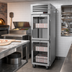 Thumbnail image #3 for Turbo Air PRO Series Pass-Thru Heated Pizza Holding Cabinet, One-Section, 27 Cu. Ft., Half-Height Glass Front and Solid Rear Doors