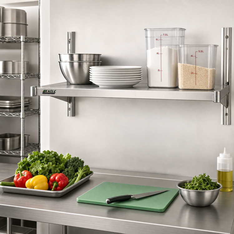 Product image #2 for Eagle Valu-Gard 24"W x 18"D Solid Shelf with Marine Edge and Split Sleeves