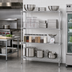 Thumbnail image #2 for Metro Super Erecta Stationary Starter Wire Shelving Unit, 42 x 21 x 63 Inches, 4 Shelves, Brite Finish