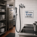Thumbnail image #2 for T&S Brass B-0168 Wall-Mount Mixing Pre-Rinse Spray Assembly with 68-Inch Hose