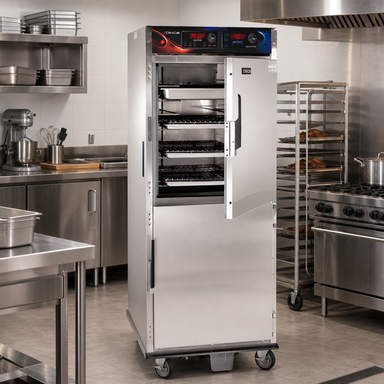 Product image #2 for Cres Cor Roast-N-Hold AquaTemp Deluxe Full-Height 12-Pan Cook and Hold Convection Oven, 208V, 3-Phase