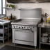 Thumbnail image #2 for Garland GFE Starfire Pro 36-Inch Gas Restaurant Range with 36-Inch Thermostatic Griddle and Standard Oven