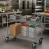 Thumbnail image #2 for Quantum Chrome-Plated Wire Utility Cart, 2 Shelves, 1200 lb. Capacity, 42 x 24 x 37-1/2 in.