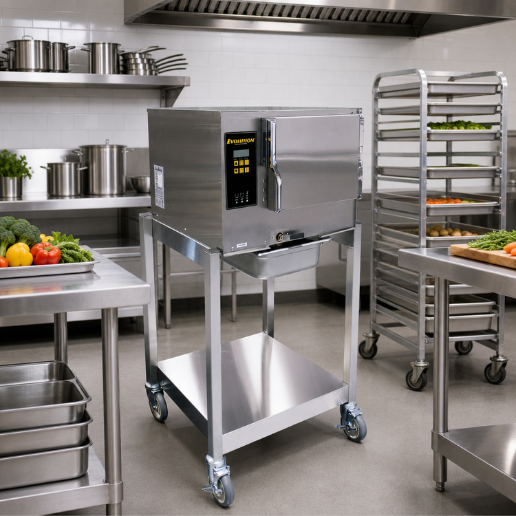 Product image #2 for AccuTemp Evolution E3 SGL Electric Connectionless Boilerless 3-Pan Convection Steamer, Stand-Mounted, 208/240V Dual Voltage