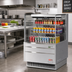 Thumbnail image #2 for Turbo Air Low-Profile Horizontal Open Display Merchandiser, 11.1 Cu. Ft., Stainless Steel, Self-Contained Refrigeration