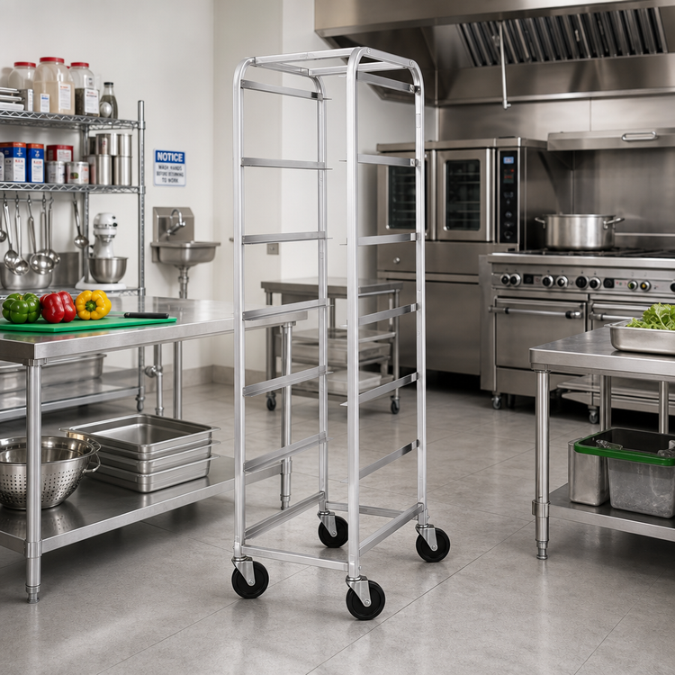 Product image #2 for Winco 6-Tier End-Load Aluminum Bus Box Cart