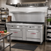 Thumbnail image #2 for Southbend Ultimate 72-Inch Commercial Gas Restaurant Range with 6 Non-Clog Burners, 36-Inch Charbroiler, and 2 Standard Ovens