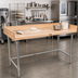 Thumbnail image #2 for John Boos 108-Inch x 36-Inch Baker's Top Work Table with 1-3/4-Inch Thick Northern Hard Rock Maple Top and Stainless Steel Legs