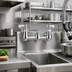 Thumbnail image #2 for Krowne Royal Series 8-Inch Center Splash-Mounted Pre-Rinse Faucet Body Without Spout, Quarter-Turn Ceramic Cartridge, Low Lead