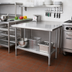 Thumbnail image #2 for Advance Tabco 18-Inch x 24-Inch Solid Stainless Steel Shelf with Plastic Split Sleeves