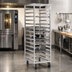 Thumbnail image #2 for Channel Manufacturing 304 Stainless Steel Single-Section No-Lift End-Load Bun Pan Oven Rack, 12-Pan Capacity