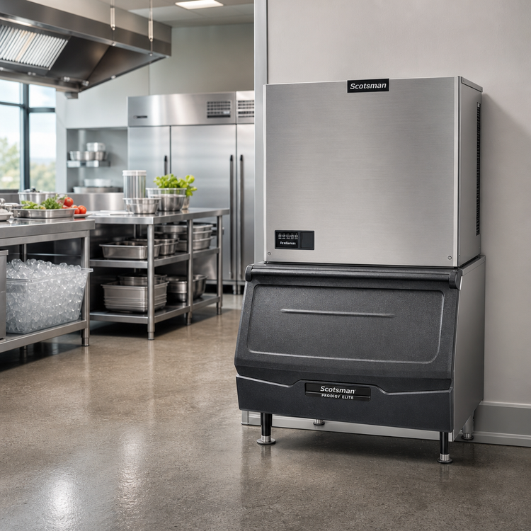 Product image #2 for Scotsman Prodigy ELITE Remote Modular Small Cube Ice Machine, 996 lb/Day, 3-Phase