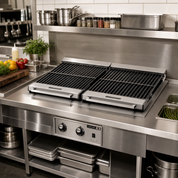 Product image #2 for Built-In Electric Charbroiler, 36-Inch Wide, Cast Iron Grate, Stainless Steel