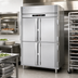 Thumbnail image #2 for Victory UltraSpec Pass-Thru Heated Holding Cabinet, Two-Section, Half-Height Solid Hinged Doors
