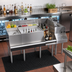 Thumbnail image #3 for Krowne Royal Series 60-Inch Underbar Ice Bin/Cocktail Station with Blender Station, Liquor Display, and 10-Circuit Cold Plate
