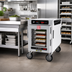 Thumbnail image #3 for Metro HotBlox Narrow 4-Pan Undercounter Insulated Holding Cabinet with Clear Door and Digital Touchscreen Controls