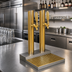 Thumbnail image #2 for Skyline Less Rinser 2-Faucet Countertop Glycol-Cooled Draft Beer Station, PVD Brass Finish