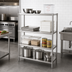 Thumbnail image #2 for John Boos 54 x 24 x 60-Inch Stationary Stainless Steel Dry Storage Shelving Unit with 3 Adjustable Shelves