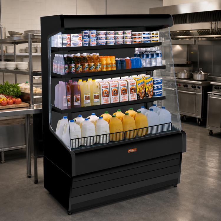 Product image #3 for Howard-McCray Ovation Series 99-Inch Self-Contained Dairy Open Merchandiser with LED Lighting