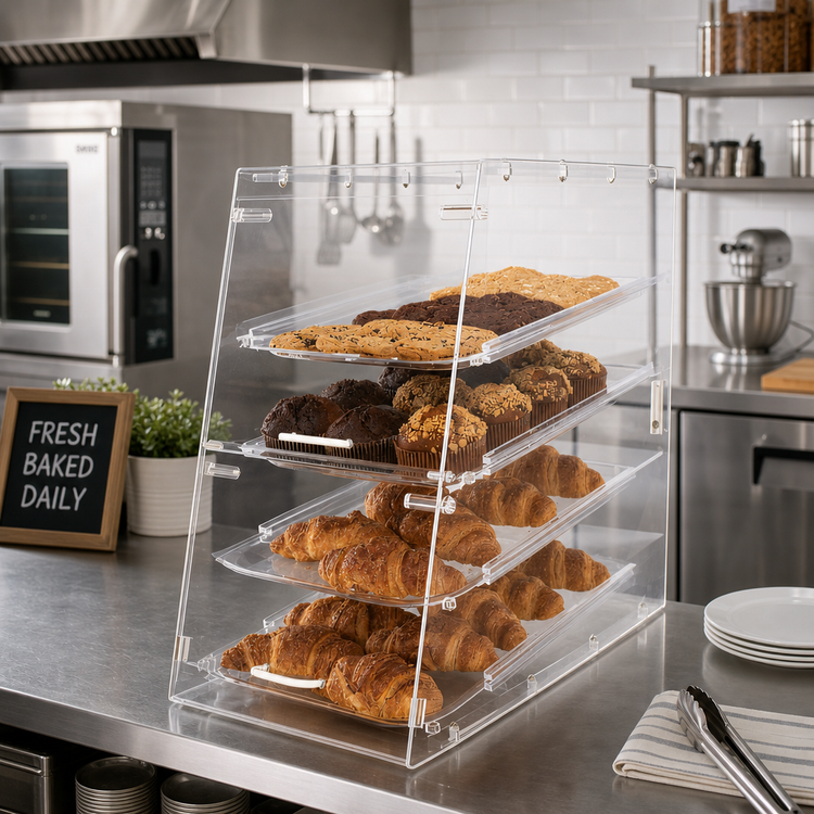 Product image #2 for Countertop Bakery Display Case with 4 Removable Trays