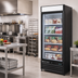 Thumbnail image #2 for Maxx Cold X-Series One-Section 16 Cu. Ft. Black Glass Door Reach-In Freezer Merchandiser