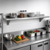 Thumbnail image #2 for Advance Tabco 132-Inch x 12-Inch Wall-Mounted Stainless Steel Shelf, 16 Gauge 304 Satin Finish