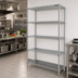 Thumbnail image #2 for Eagle Group 24-Inch W x 21-Inch D x 86-Inch H 5-Tier Chrome Add-On Wire Shelving Unit with QuadTruss Shelves