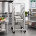 Thumbnail image #2 for Channel Mobile Stainless Steel 12 x 20 Steam Table Pan Rack, 34-Pan Capacity, Side Load