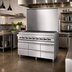 Thumbnail image #2 for Titan Fire & Ice JRLH-06S-T-114 114-Inch Self-Contained Refrigerated Equipment Stand with 6 Drawers