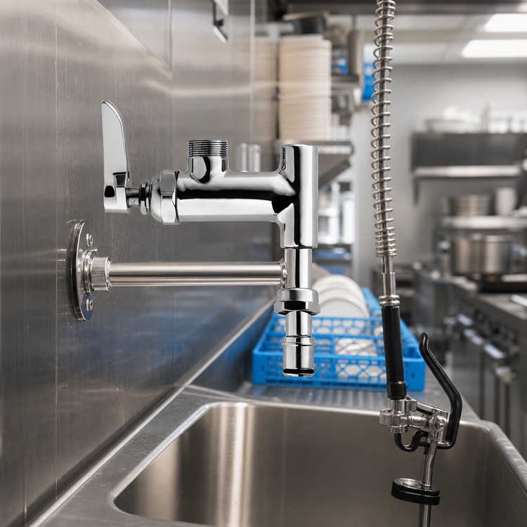 Product image #2 for T&S Brass EasyInstall Add-On Faucet for Pre-Rinse Units, Less Nozzle
