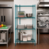Thumbnail image #2 for Advance Tabco Special Value Series 4-Shelf Wire Shelving Unit, 48W x 18D x 74H, Green Epoxy