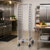 Thumbnail image #2 for Dinex Econo-Mini Aluminum End-Loading Pan Rack for 6 Full-Size Trays