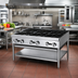 Thumbnail image #2 for Supreme JHP-636-F 36-Inch Floor Model Gas Hot Plate with 6 Open Burners