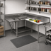 Thumbnail image #2 for Eagle Spec-Master FNP Series Two-Compartment Coved Corner Prep Sink with Right-Hand 48-Inch Trough Prep Area