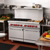 Thumbnail image #2 for American Range 48-Inch Commercial Gas Range with 48-Inch Griddle, 1-Inch Plate, 2 Storage Bases, and Back Riser Shelf