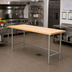 Thumbnail image #3 for Advance Tabco Maple Top Work Table with Stainless Steel Base, 84W x 24D x 35-1/2H