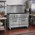 Thumbnail image #2 for Southbend Ultimate 48-Inch Gas Restaurant Range with 7 Open Burners, Convection Oven and Cabinet Base