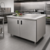 Thumbnail image #2 for Advance Tabco Enclosed Work Table with Cabinet Base, 120