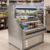 Thumbnail image #2 for Howard-McCray Ovation Series 39-Inch Curved Remote Open-Air Impulse Merchandiser with LED Lighting, Stainless Steel