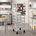 Thumbnail image #2 for New Age Mobile Aluminum Can Storage Rack with Casters, 352 #2-1/2 or 484 #303 Can Capacity