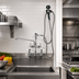 Thumbnail image #2 for Krowne Royal Series 8-Inch Center Wall Mount Utility Spray with Add-On Faucet