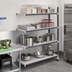 Thumbnail image #2 for Cambro Camshelving Elements XTRA Solid Stationary Add-On Polymer Shelving Unit, 21 x 72 x 84 Inches, 4-Tier, Speckled Gray