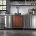 Thumbnail image #2 for Summit Appliance 24-Inch ADA-Compliant Built-In Floating Tap Dual Tap Beer Kegerator, Panel-Ready Door