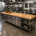 Thumbnail image #2 for Appalachian Island Countertop, 120 in. x 30 in. x 1-1/2 in., Blended Edge Grain Red Oak, Varnique Finish