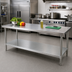 Thumbnail image #2 for Advance Tabco Galvanized Work Table Undershelf for 84